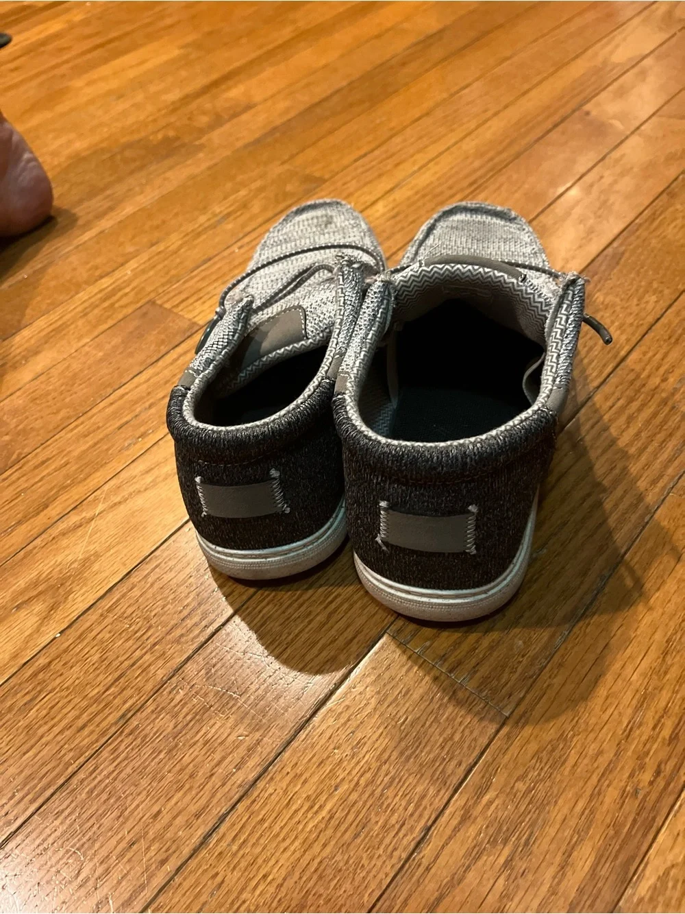Men's Casual Knit Slip-On Loafers in Heather Gray